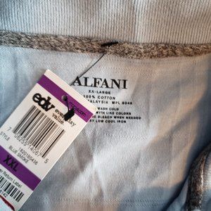 Alfani XXL polo shirt - Blue Smoke - cotton  - new